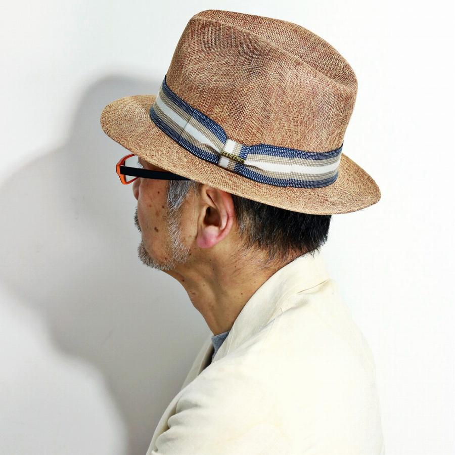 STETSON（ステットソン） 中折れハット 春 夏 リボン 帽子 麦わら帽子