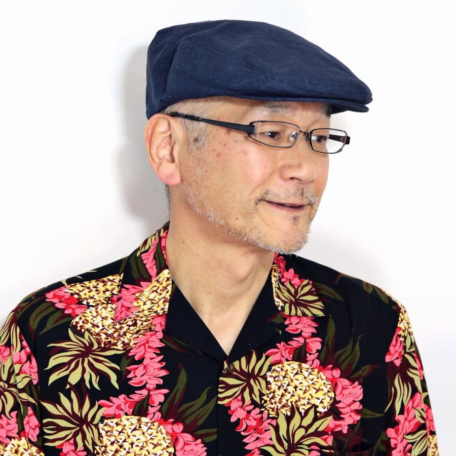 市場 メンズ Gottmann ギフト 春夏 麻素材 涼しい 父の日 リネン ハンチング ハンチング帽 送料無料 大きいサイズ 帽子 チェック柄