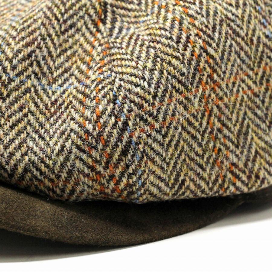 STETSON（ステットソン） ハリスツイード 8方 ハンチング 帽子 メンズ
