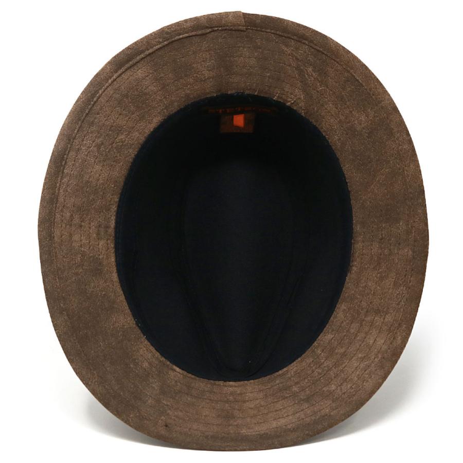 STETSON（ステットソン） つば広 中折れハット フェイクスエード 帽子