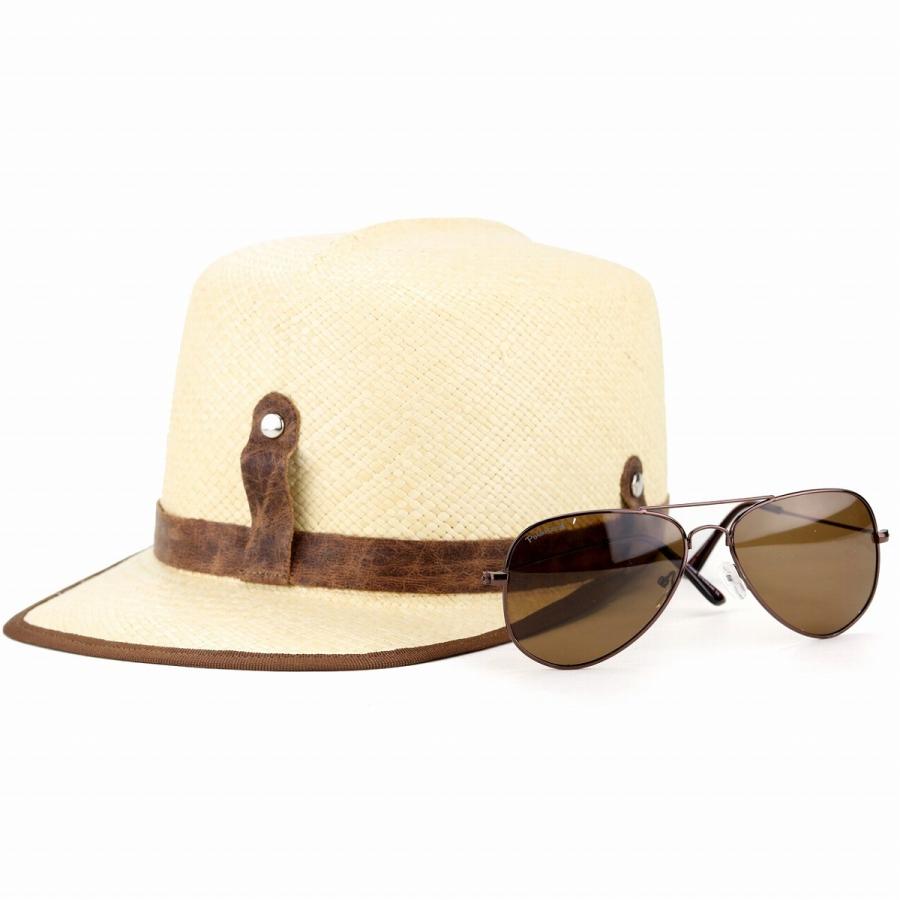 tesi（テシ） サングラス付 ワークキャップ パナマ100％ キャップ