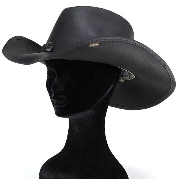 STETSON（ステットソン） レザーカウボーイハット コンチョ 帽子