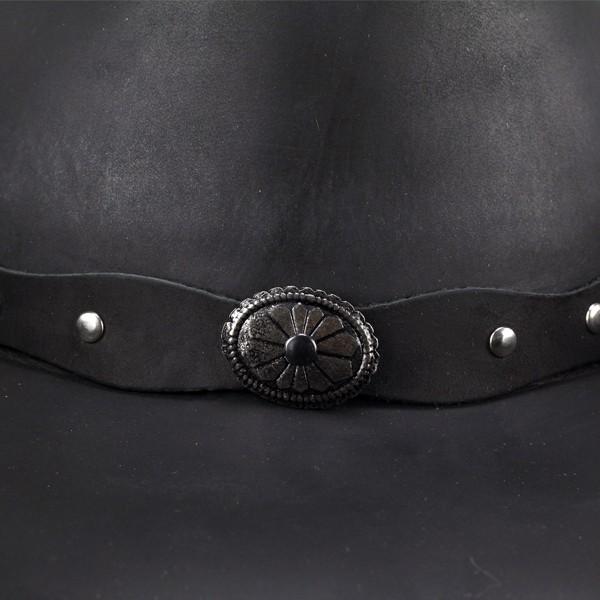 STETSON（ステットソン） レザーカウボーイハット コンチョ 帽子