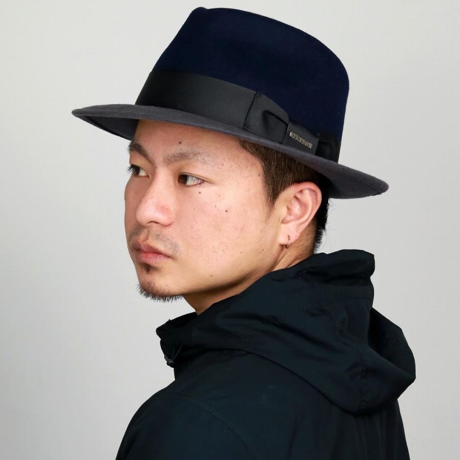 秋冬 フェルトハット メンズ ウール ステットソン 中折れハット ハット 帽子 メンズ 2トーンカラー Stetson インポート ハット ネイビー グレー Twduti81 013 Elehelm帽子通販専門店 通販 Yahoo ショッピング