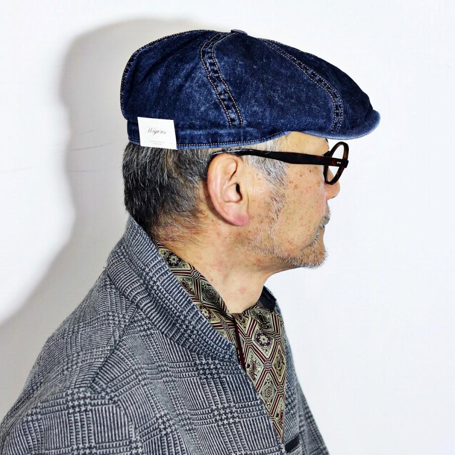 新品★一点物のデニムキャスケット / アップサイクルデニム＆コットン デニムアップサイクル ハンチングキャスケット | Hicktown