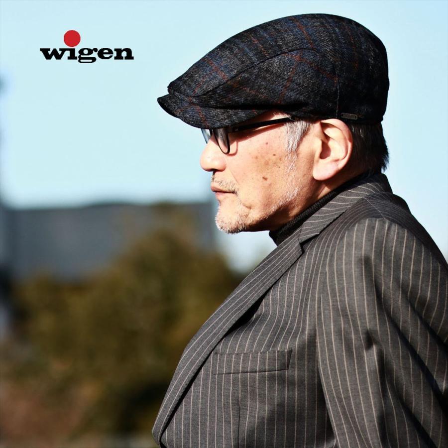 メンズ チェック ハンチング WIGENS ウール スウェーデンブランド 秋冬