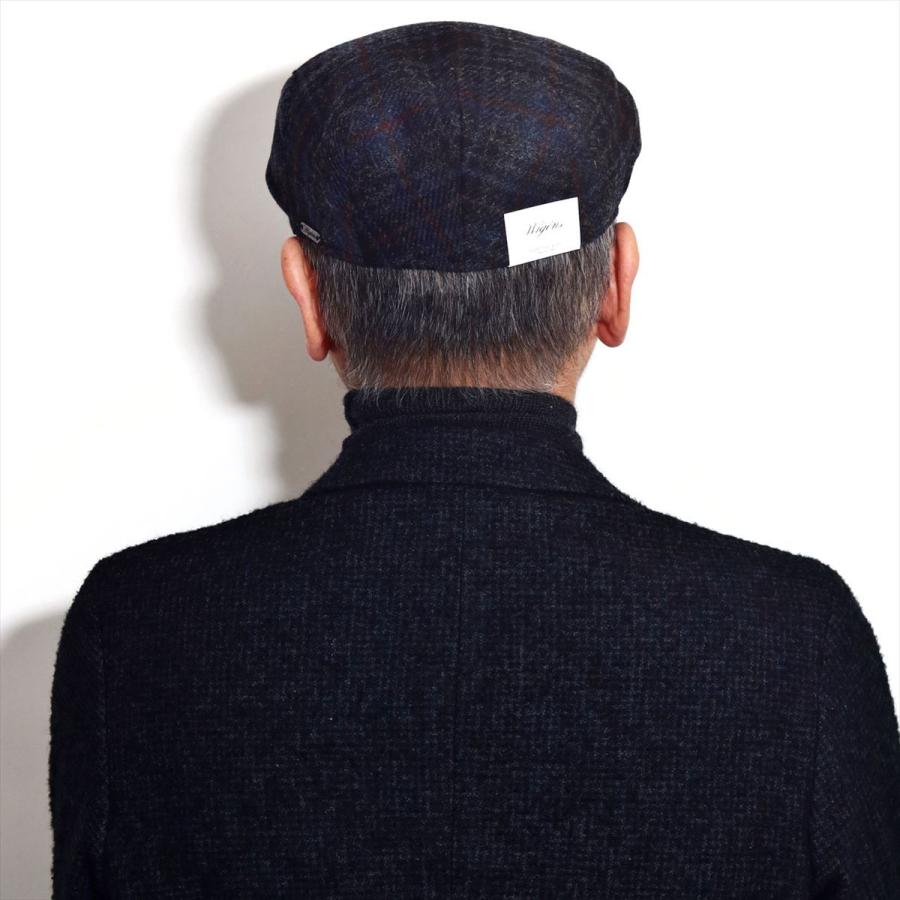 メンズ チェック ハンチング WIGENS ウール スウェーデンブランド 秋冬