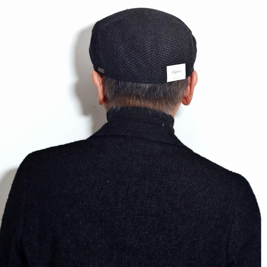 ハンチング 大きいサイズ 帽子 メンズ ウール 秋冬 暖かい ツートーン