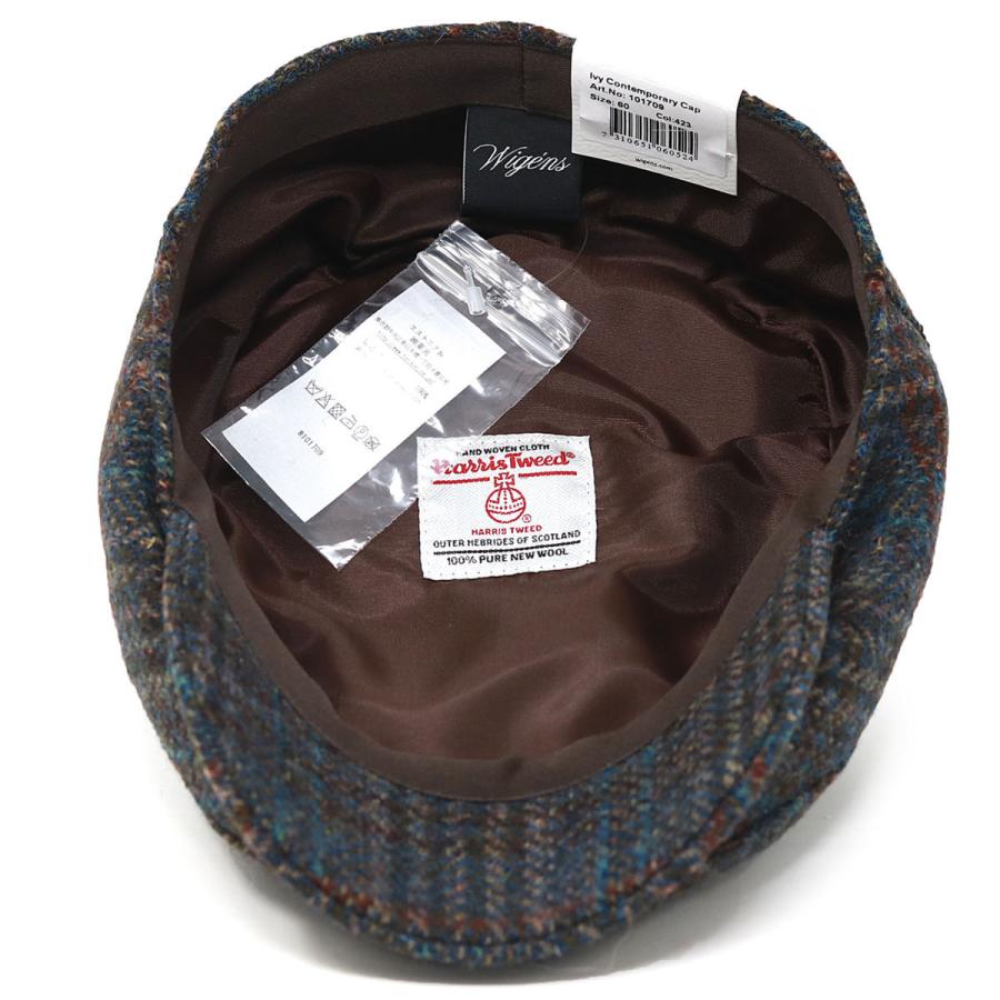 メンズ ハンチング wigens 大きいサイズ 帽子 ハリスツイード 暖かい