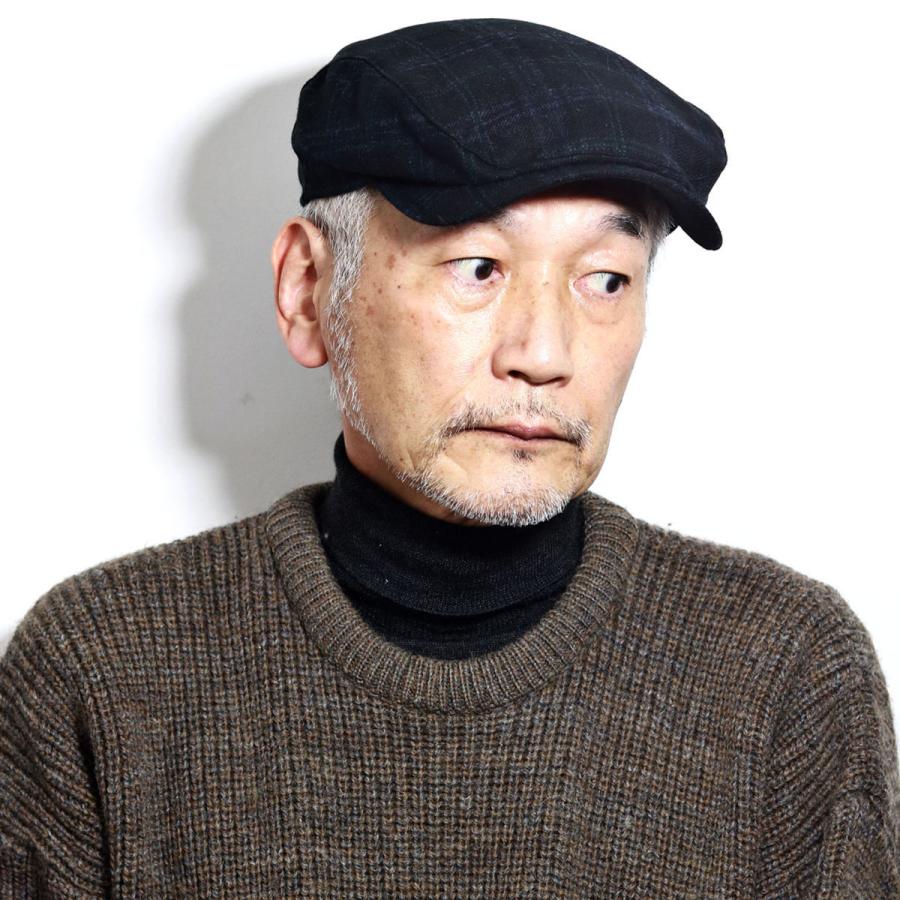 ハンチング カシミヤ メンズ 大きいサイズ 帽子 耳当て付き ハンチング