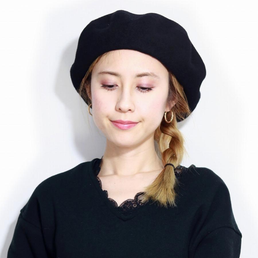 日本製 ベレー帽 毛100% ウールベレー 大きいサイズ レディース ベレー