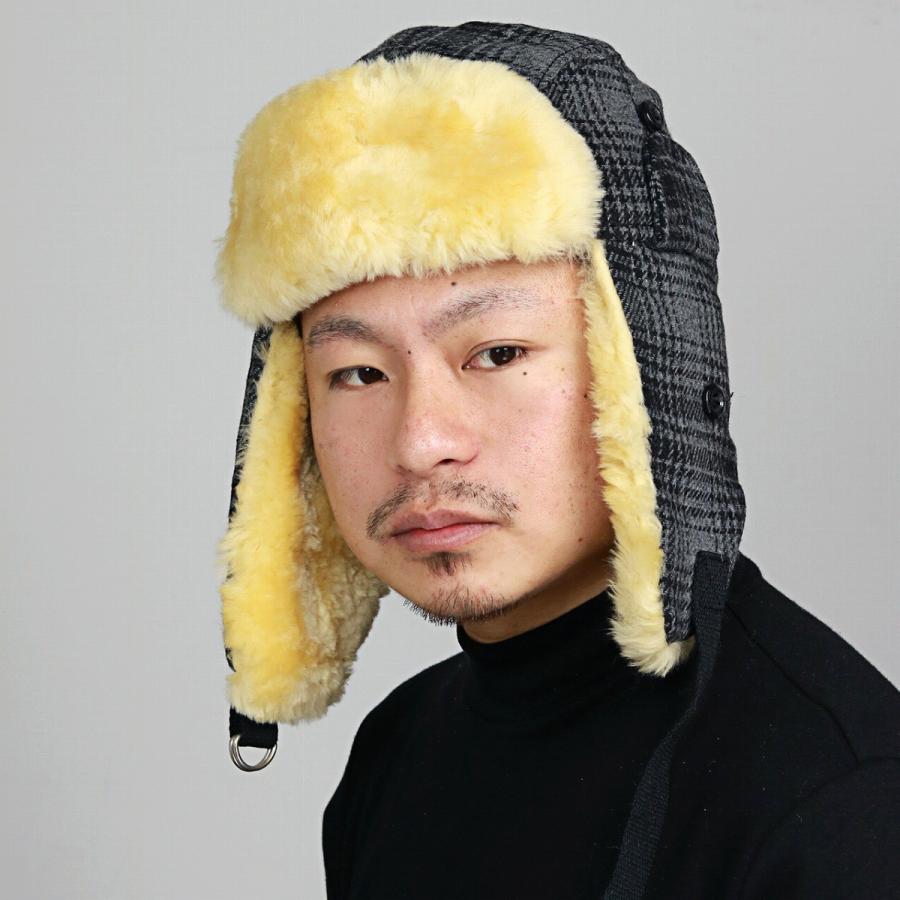 【✨ほぼ新品✨】ウールリッチ WOOL RICH◎フライトキャップ ファー Woolrich Woolen Mills ファー帽子 ウールリッチ 飛行帽 メンズ