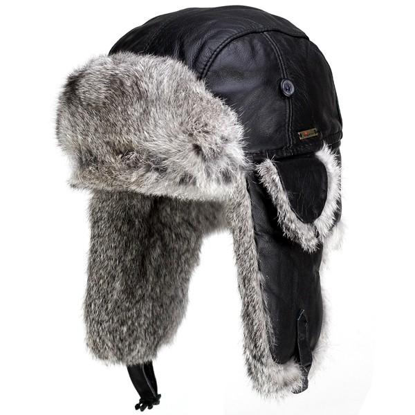 飛行帽 トラッパー wigens ヴィゲン 防寒 秋冬 イヤーフラップ 耳当て ゴートレザー ラビットファー 黒 ブラック