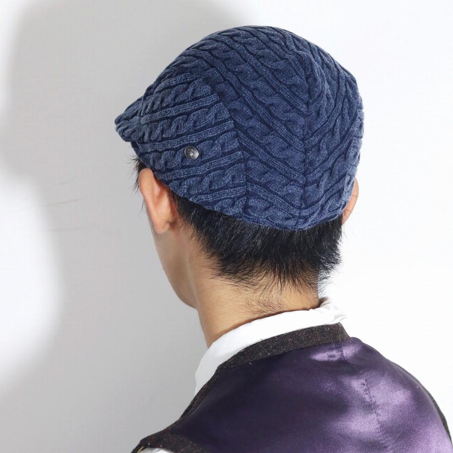 ケーブル編み ニットハンチング メンズ 秋冬 ニット ハンチング レディース Munsing マンシング Munsingwear（マンシングウェア） ニットハンチング帽 メンズ ケーブル