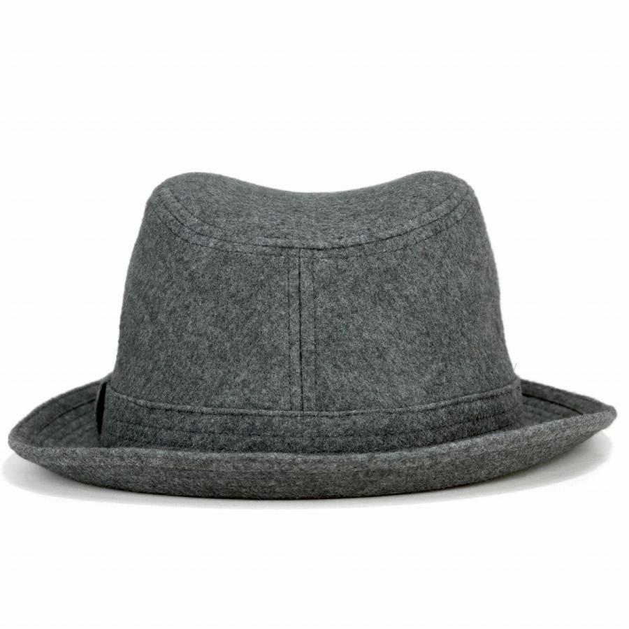 フランネル ハット メンズ 中折れハット マンシングウェア グレー 海外限定 冬 Munsingwear ソフトハット 秋