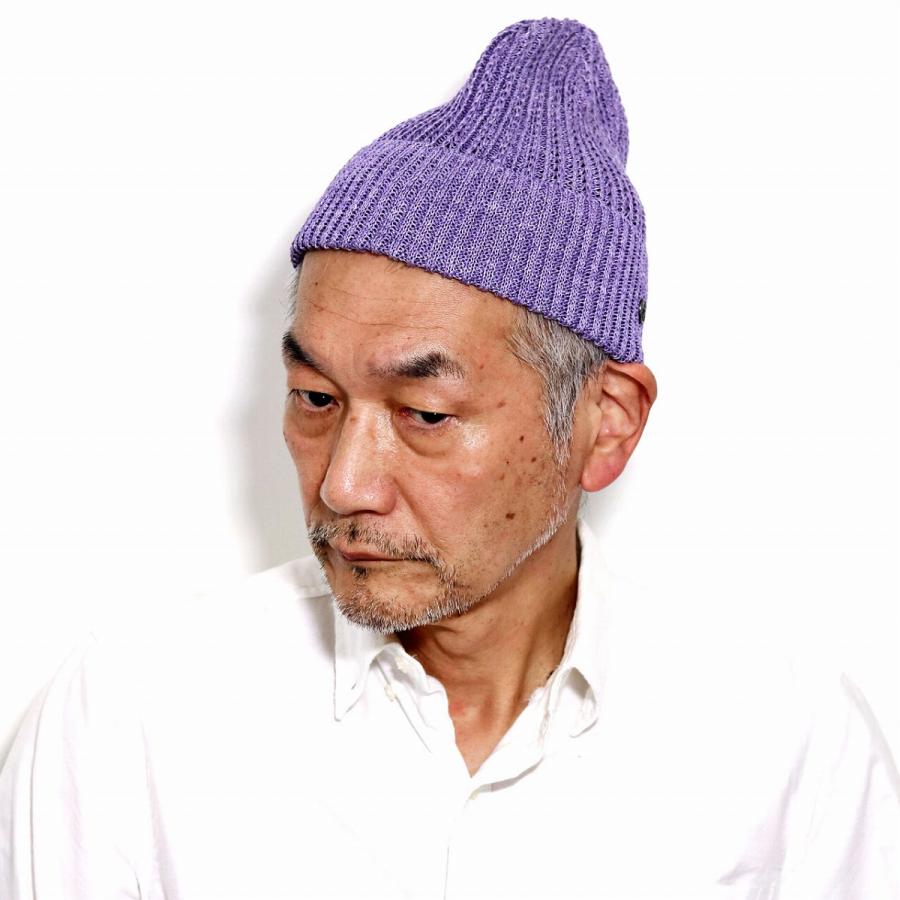 mite リネン オフホワイト 春夏用帽子 Mサイズ Munsingwear サマーニット ニット帽 レディース 麻 ニット 帽子