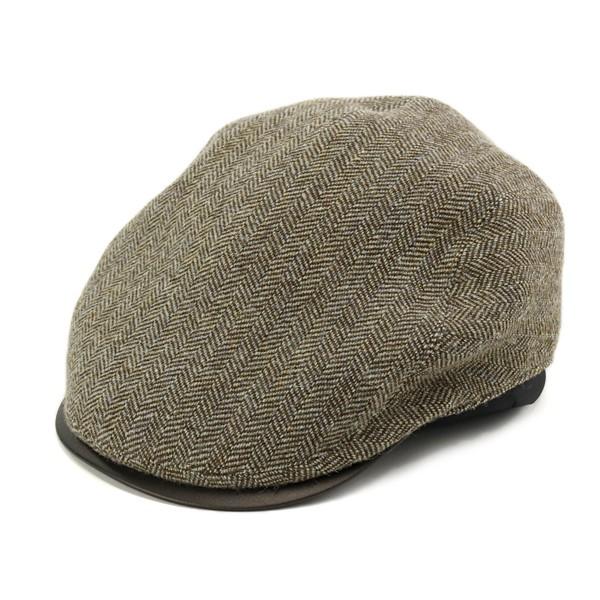 mila schon（ミラショーン） 帽子 ハンチング ヘリンボーン ウール