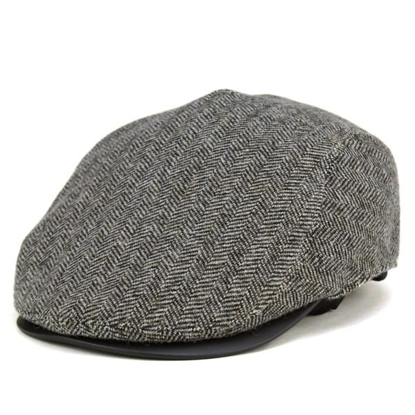 mila schon（ミラショーン） 帽子 ハンチング ヘリンボーン ウール