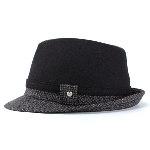 mila schon（ミラショーン） 帽子 メンズ 秋冬 中折れハット ウール