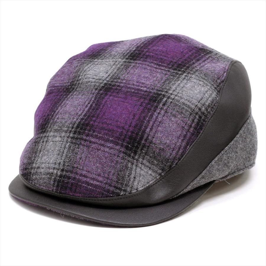 ハンチング チェック メンズ ハンチング帽 ミラショーン 帽子 紳士 アイビーキャップ パープル ハンチング 茶色 帽子 チャコールグレー プレゼント｜elehelm-hatstore｜02