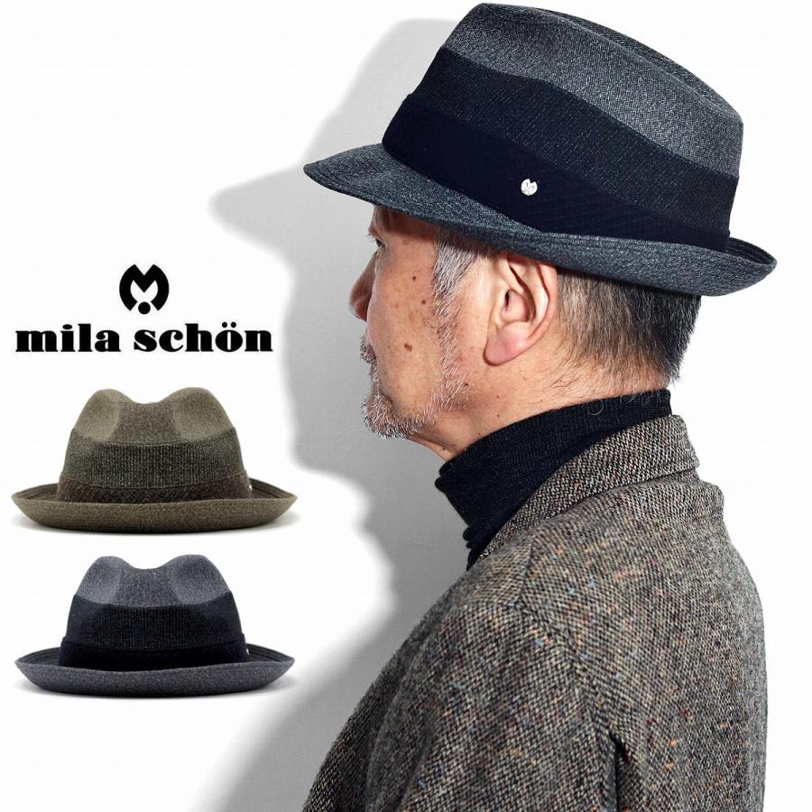 中折れハット メンズ ニューレスコー ハット メンズ ミラショーン 秋 冬 中折れ帽 帽子 メンズ Mila Schon ブランド 日本製 ハット メンズ ハット帽子 Ym607 Elehelm帽子通販専門店 通販 Yahoo ショッピング