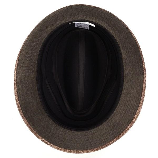 中折れハット ミラショーン 秋冬 ピケ ハット お洒落 紳士 茶 ブラウン mila schon（ミラショーン） 中折れハット 秋冬 ピケ ハット お洒落