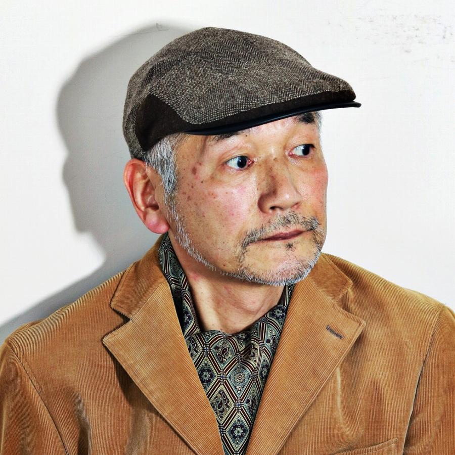mila schon（ミラショーン） 帽子 ハンチング メンズ ムーン ツイード