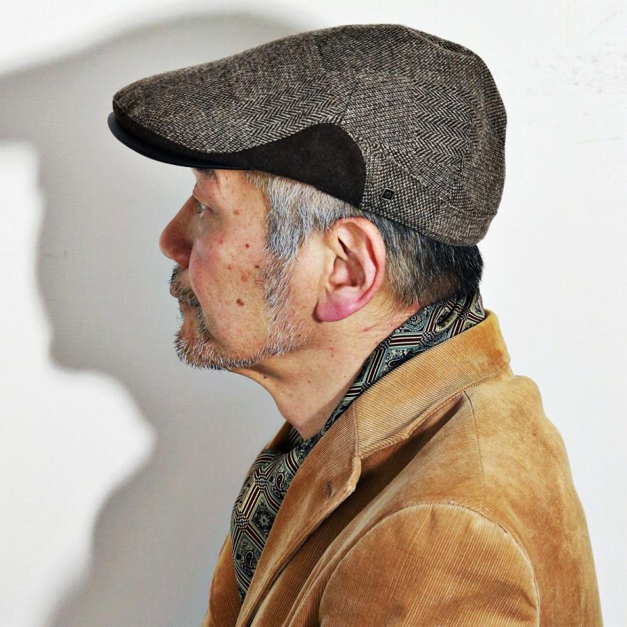 ミラショーン 帽子 ハンチング メンズ ムーン ツイード milaschon ハンチング帽 日本製 秋冬 アイ mila schon（ミラショーン） 帽子 ハンチング メンズ ムーン ツイード