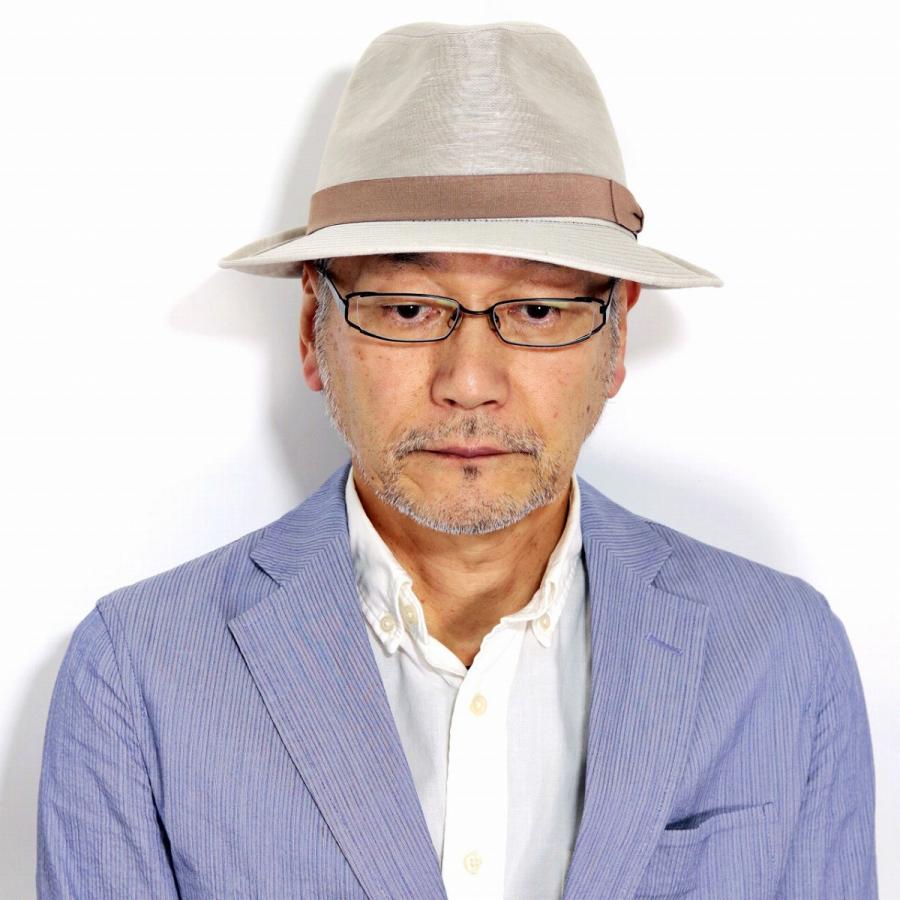 mila schon（ミラショーン） 中折れハット メンズ シルク BL型 リネン