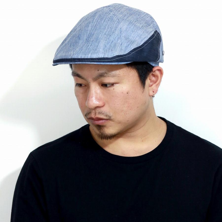 ミラショーン ハンチング 春 夏 デニム 帽子 メンズ 日本製 mila schon ハンチング帽 パッチワーク mila schon（ミラショーン） ハンチング帽 春夏 メンズ ハンチング