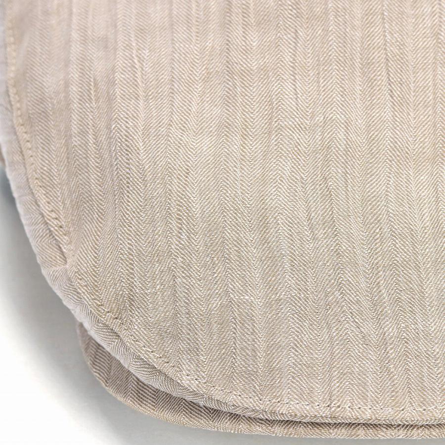 日本製 小千谷縮 ヘリンボン マルゼ ハンチング サイズ調整付 メンズ