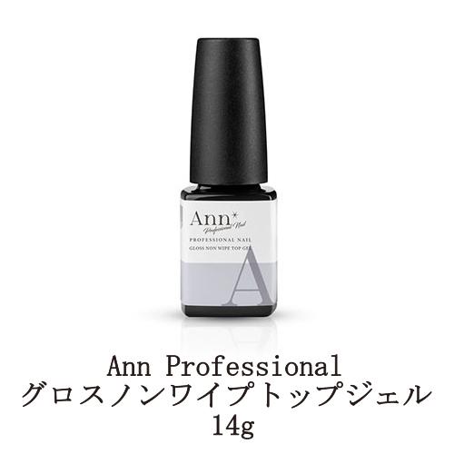 Ann Professional グロス ノンワイプ トップジェル 14g アン