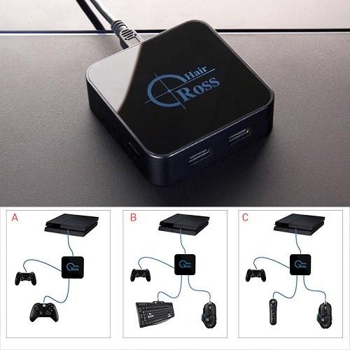 送料無料　新品●Cross Hair converter●FPS　日本語説明書付　8分認証●ゲーム　PS4/PS3/xbox360/xbox one/XBox 360/任天堂スイッチ/PSVR