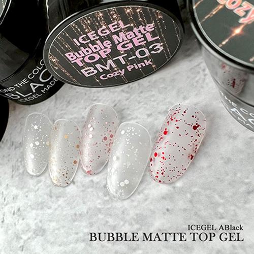 超マットトップジェル アイスジェル ICE GEL A BLACK バブルマット
