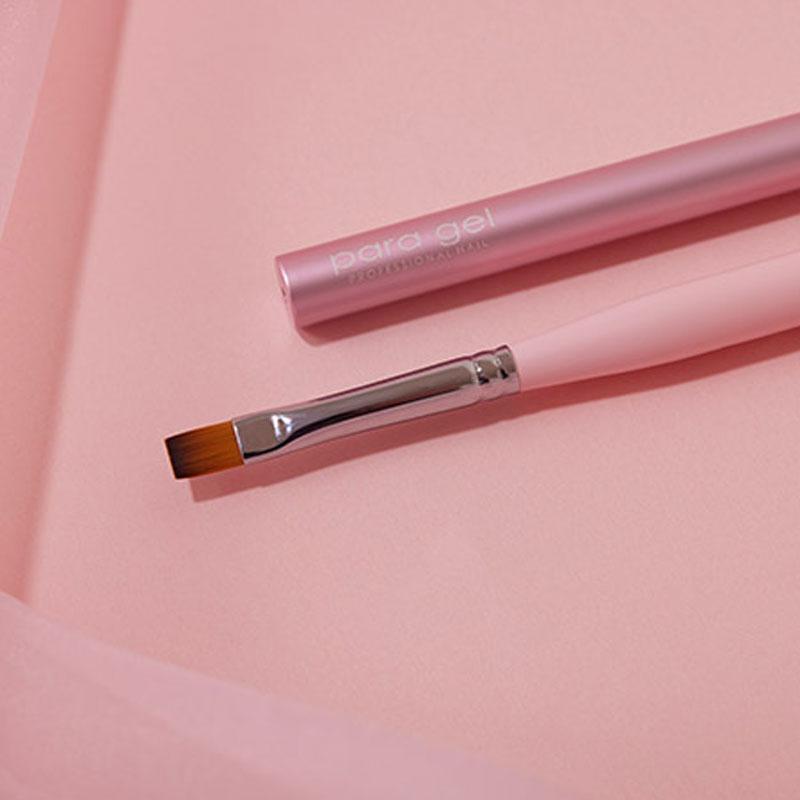 新品　パラジェルブラシ　筆　スクエア　ピンク　キャップ　付き para gel パラジェル パラブラシ スクエア ピンク square #pink