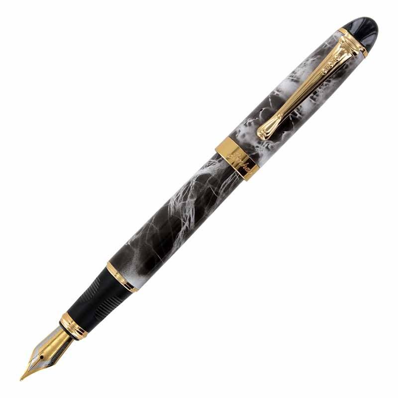 万年筆 JINHAO X450 グレーホワイト斑模様 ジンハオ ニブM FOUNTAIN