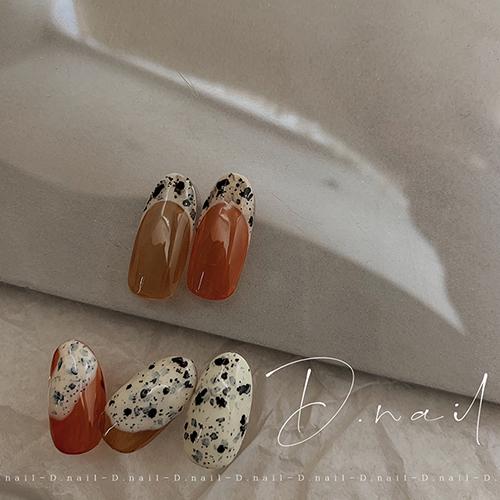 D.nail ダルメシアンホログラム ブラック 大小2個セット 各2g フレーク 
