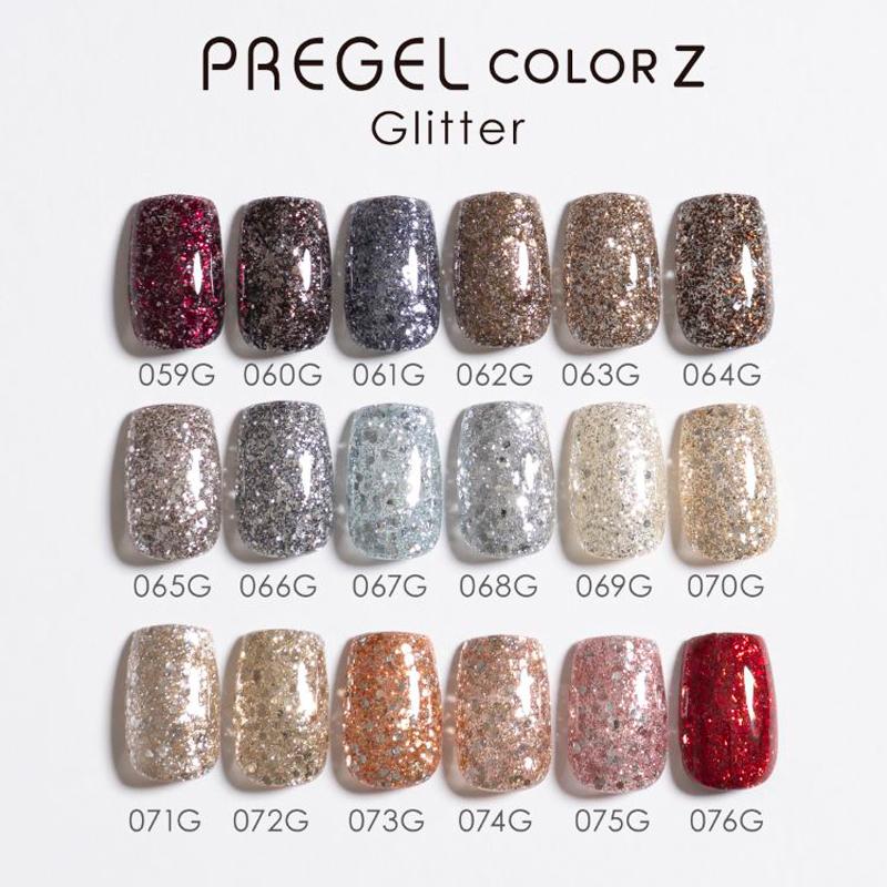 ジェルネイルセット　PREGEL Riccagel PREGEL プリジェル カラーZ 3g 15色からご選択 PZ-061GからPZ-075G
