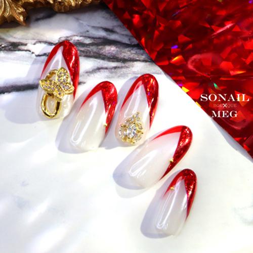 ソネイル Sonail ガラス ホログラム ネイルホイル 2種からご選択 ガラス ホログラム リフレクション ラメ ネイルアート 赤 レッド オーロラレッド 新品 送料無料 Sonail006 エルストア 通販 Yahoo ショッピング