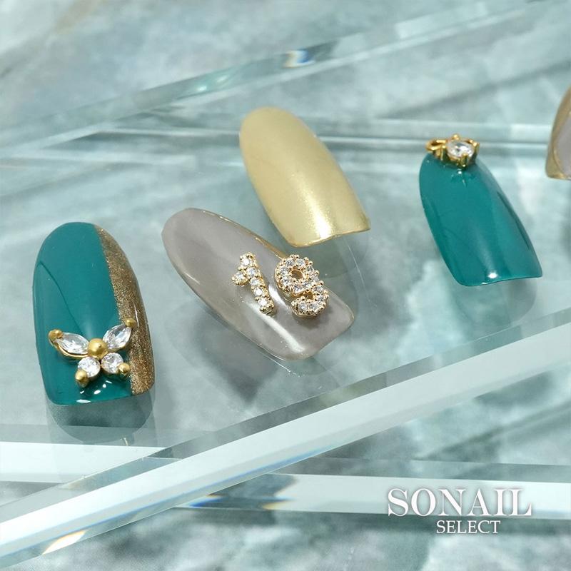 ソネイル SONAIL ナンバービジュー No.0-No.9 2個入り 9種類からご選択