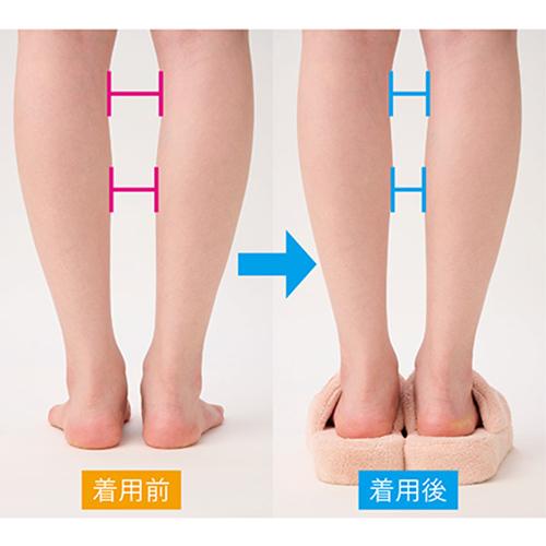 スパルーチェ SpaLuce フットケアスリッパ ピンク グレー 男女兼用 S
