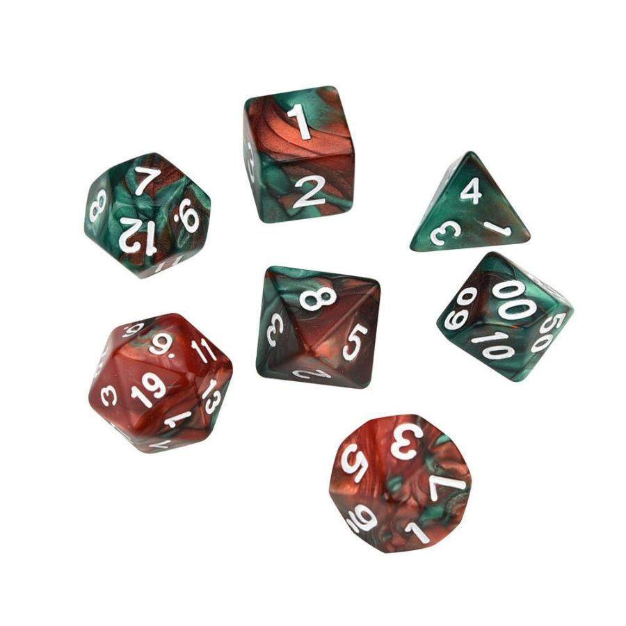 サイコロ 7種類のダイス 流動性 鮮やか色調 レッド グリーン 多面体 袋ケース付き イベント ギフト パーティー お洒落 送料無料 新品 Taba0176 エルストア 通販 Yahoo ショッピング