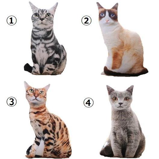 3d 猫ちゃんのぬいぐるみ クッション 本格 リアル 疑似ペット 癒し 抱き枕 種類選択可能 パーティー インテリア 愛猫家 送料無料 新品 Taba0212 エルストア 通販 Yahoo ショッピング