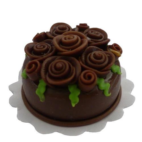 【約12センチ】食品サンプル チョコレートケーキ ホール フェイクスイーツ 1/12 ミニチュア 3Dリアル フェイクスイーツ バースデイ 美細工 レア