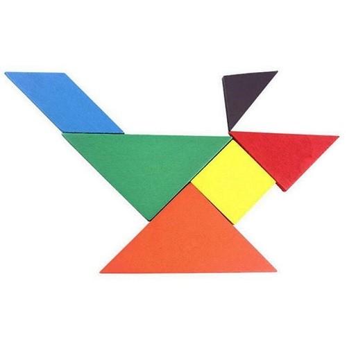 ジグソーパズル 7ピース 教材 木製 カラフル 知育玩具 創造力 パズル