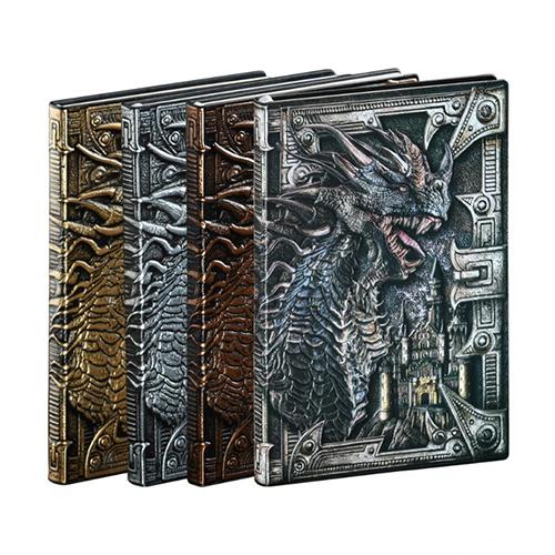 ドラゴンカバー ノート 4種からご選択 レトロな雰囲気 日記帳 メモ帳