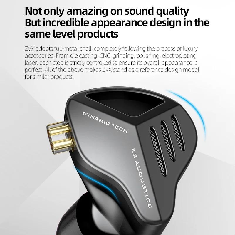 KZ イヤホン ZVX 有線イヤホン 1DDインナーイヤー 3.5mm hifi KZ イヤホン ZVX 有線イヤホン 1DDインナーイヤー 3.5mm hifi