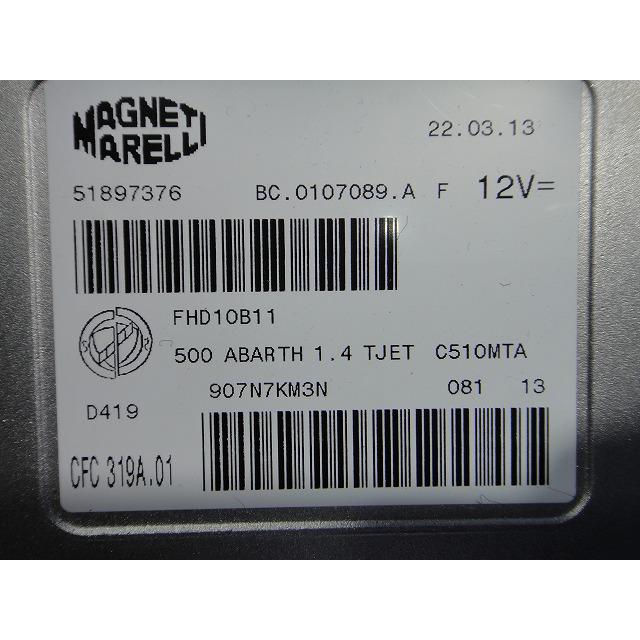 フィアット 500 アバルト  A/T ミッション コンピューター  品番 51897376 [0290] |  | 01