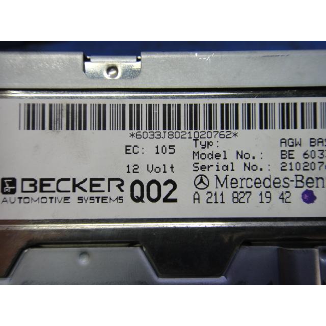 メルセデス ベンツ W211 E320 E240 等　 BECKER モージュール　品番 2118271942    [0479] |  | 02