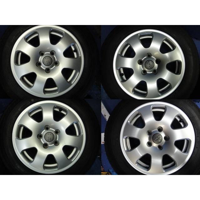 アウディ A4 8EALT 純正 アルミ ホイール　タイヤ 195/65/15　ダンロップ　ルマンLM704　9部山Ｘ4本　[0649] | 